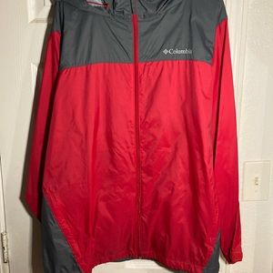 Red Columbia Windbreaker
